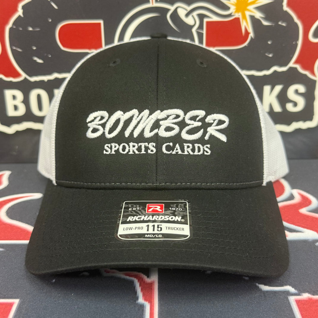 Black/White Classic Bomber Sports Cards Hat