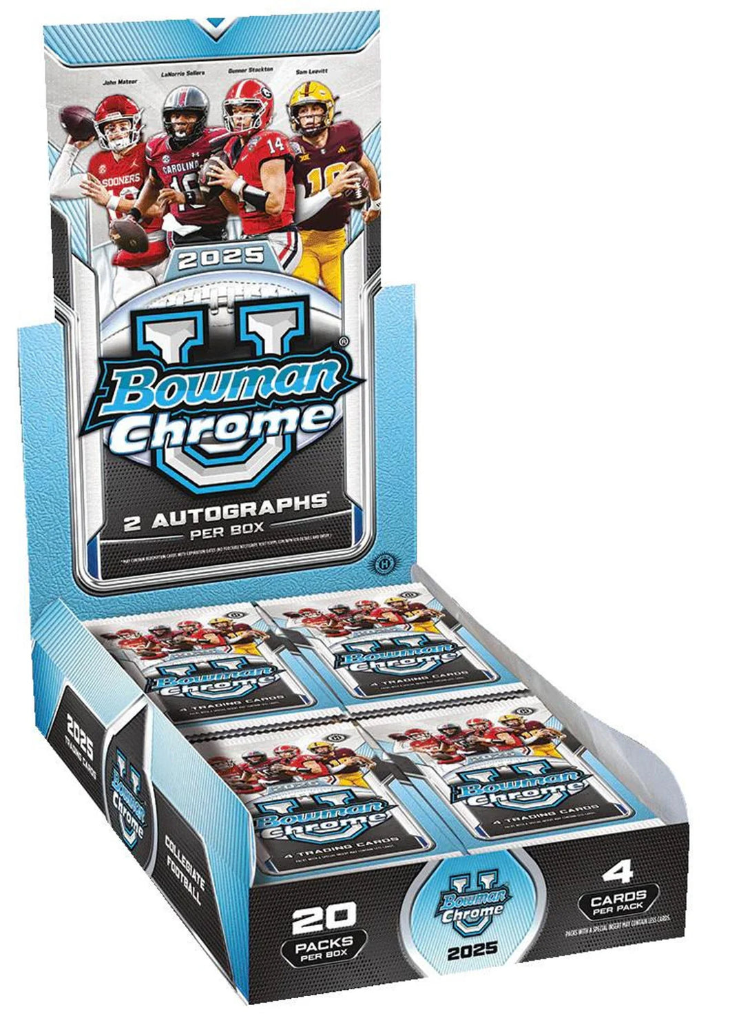2025 Bowman Chrome University Football Hobby Box