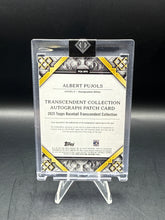 Load image into Gallery viewer, Albert Pujols 2025 Topps Transcendent Collection Patch Auto Blue 4/10
