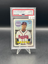 Load image into Gallery viewer, Ronald Acuna 2018 Topps Heritage #580 PSA 10
