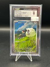 Load image into Gallery viewer, Hop's Wooloo Pokemon JPN Battle Partners 112/100 Art Rare Holo CGC 9
