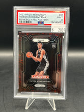 Load image into Gallery viewer, Victor Wembanyama 2023 Prizm Monopoly Red Pattern #81 PSA 9
