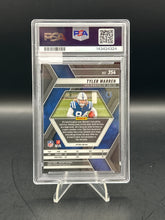 Load image into Gallery viewer, Tyler Warren 2025 Panini Mosaic Reactive Blue Rookie #354 PSA 10
