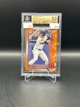 Load image into Gallery viewer, Chase Delauter 2022 Bowman Draft Orange /25 BGS 9.5 #BD49
