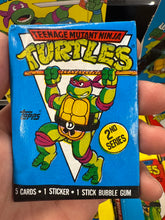 Load image into Gallery viewer, 1989 Topps Teenage Mutant Ninja Turtles Trading Card Sealed Pack Series 2 wax packs TMNT
