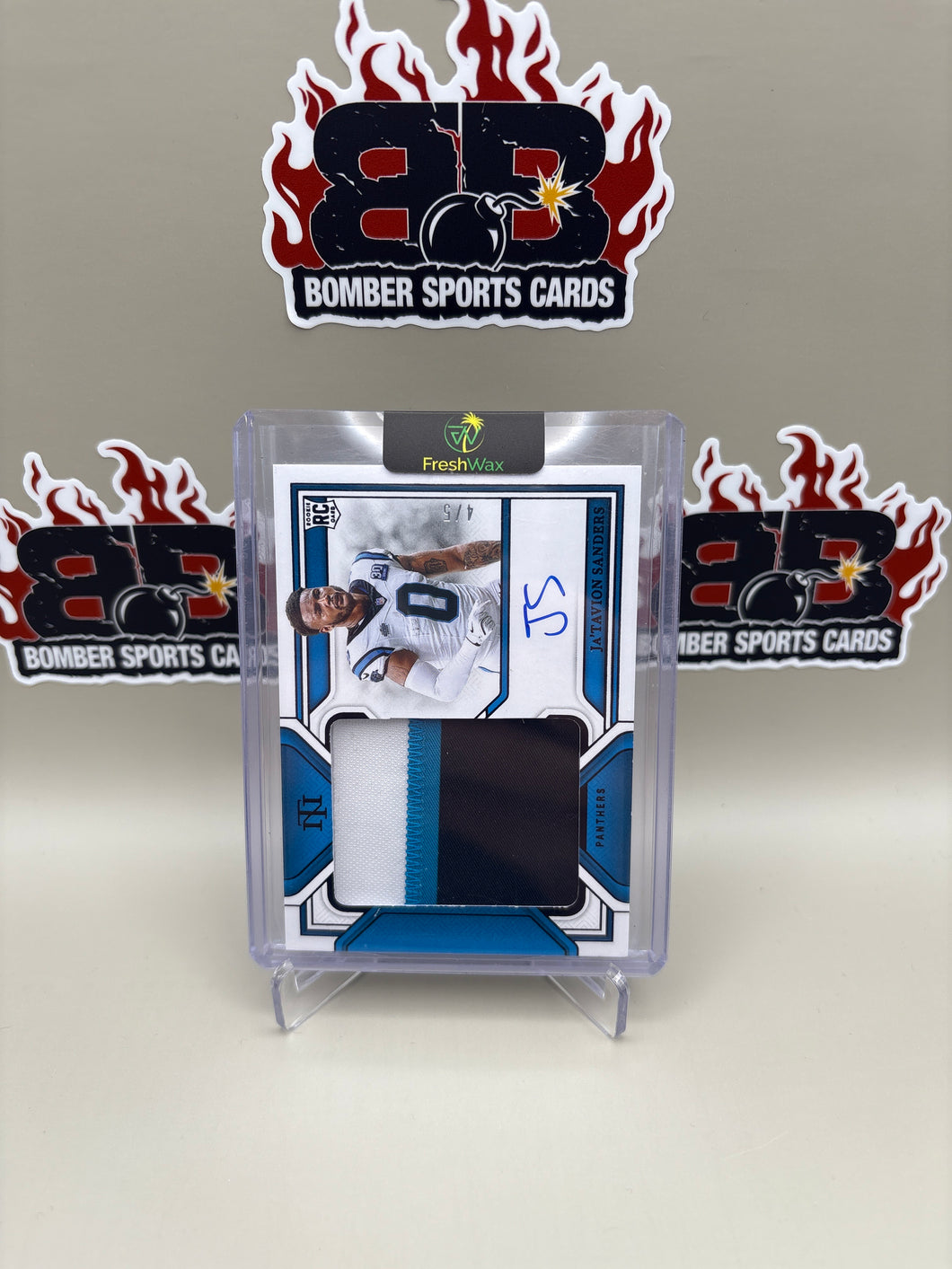 2024 National Treasures Ja’Tavion Sanders Rookie Patch Auto #4/5