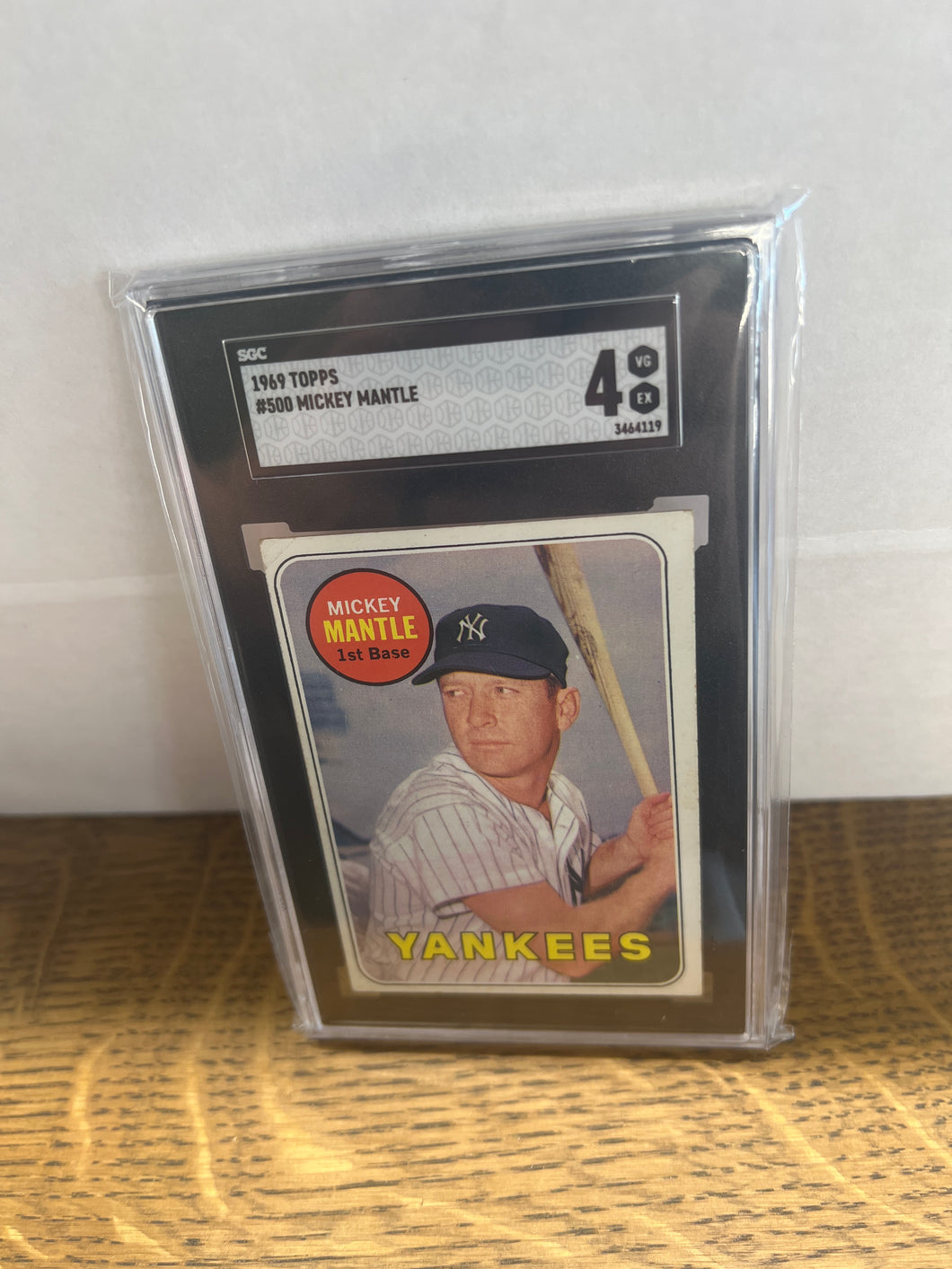 1969 Topps #500 Mickey Mantle Yellow Letter SGC 4