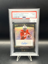 Load image into Gallery viewer, Garrett Wilson 2022 Panini Select Draft Picks Youth Explosion Signatures Black 1/1 PSA 9
