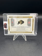 Load image into Gallery viewer, Travis Hunter 2025 Panini National Treasures Collegiate Team Logo Signatures Auto /25 #TLS-THR
