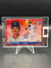 Load image into Gallery viewer, Nolan Ryan 2025 Topps Platinum 75th Anniversary On Card Auto /5 Red Toile
