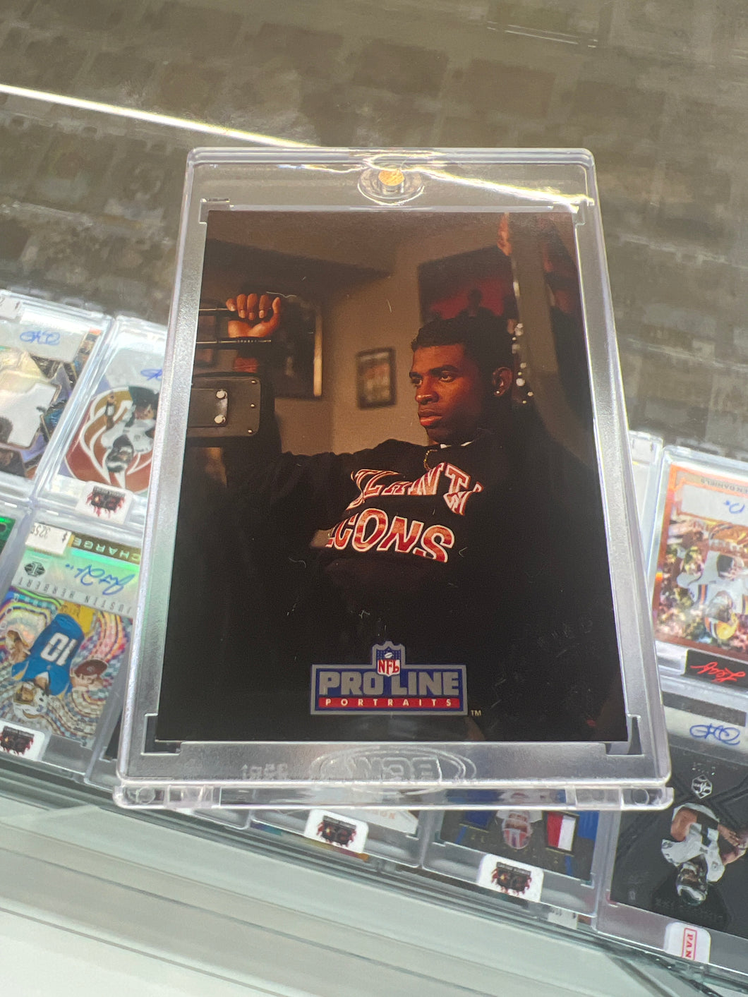 DEION SANDERS 1992 PRO LINE PORTRAITS #NNO AUTOGRAPH AUTO FALCONS