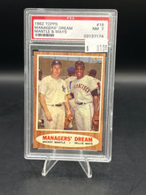 Load image into Gallery viewer, Mickey Mantle Willie Mays 1962 Topps Managers' Dream #18 PSA 7
