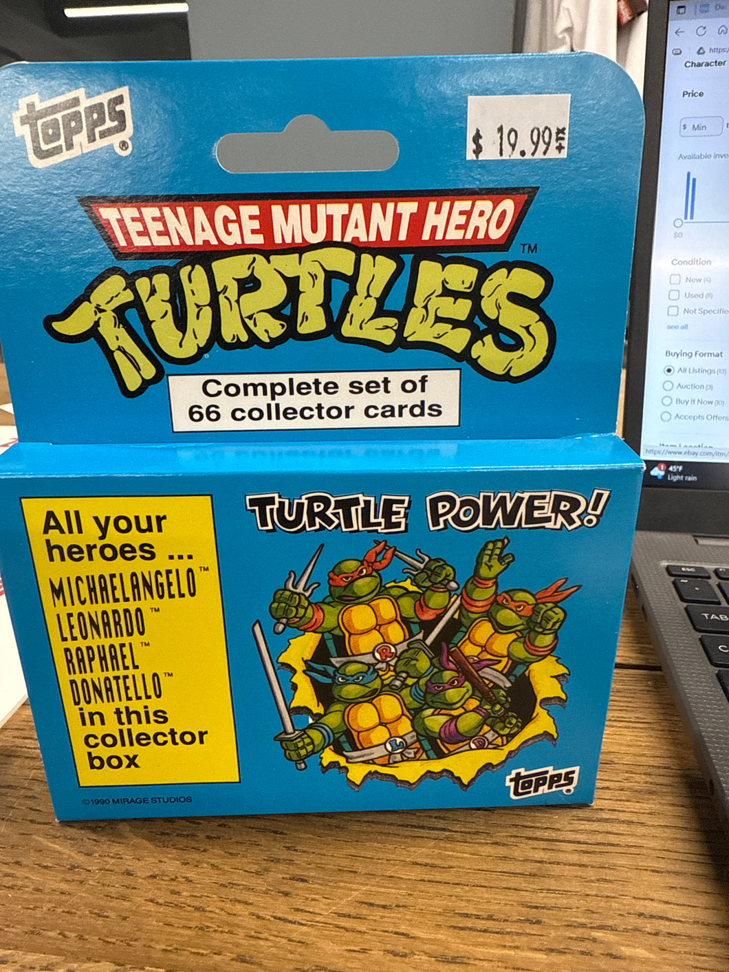 TMNT Teenage Mutant Ninja Turtles 1990 Topps 66 Card Complete Set