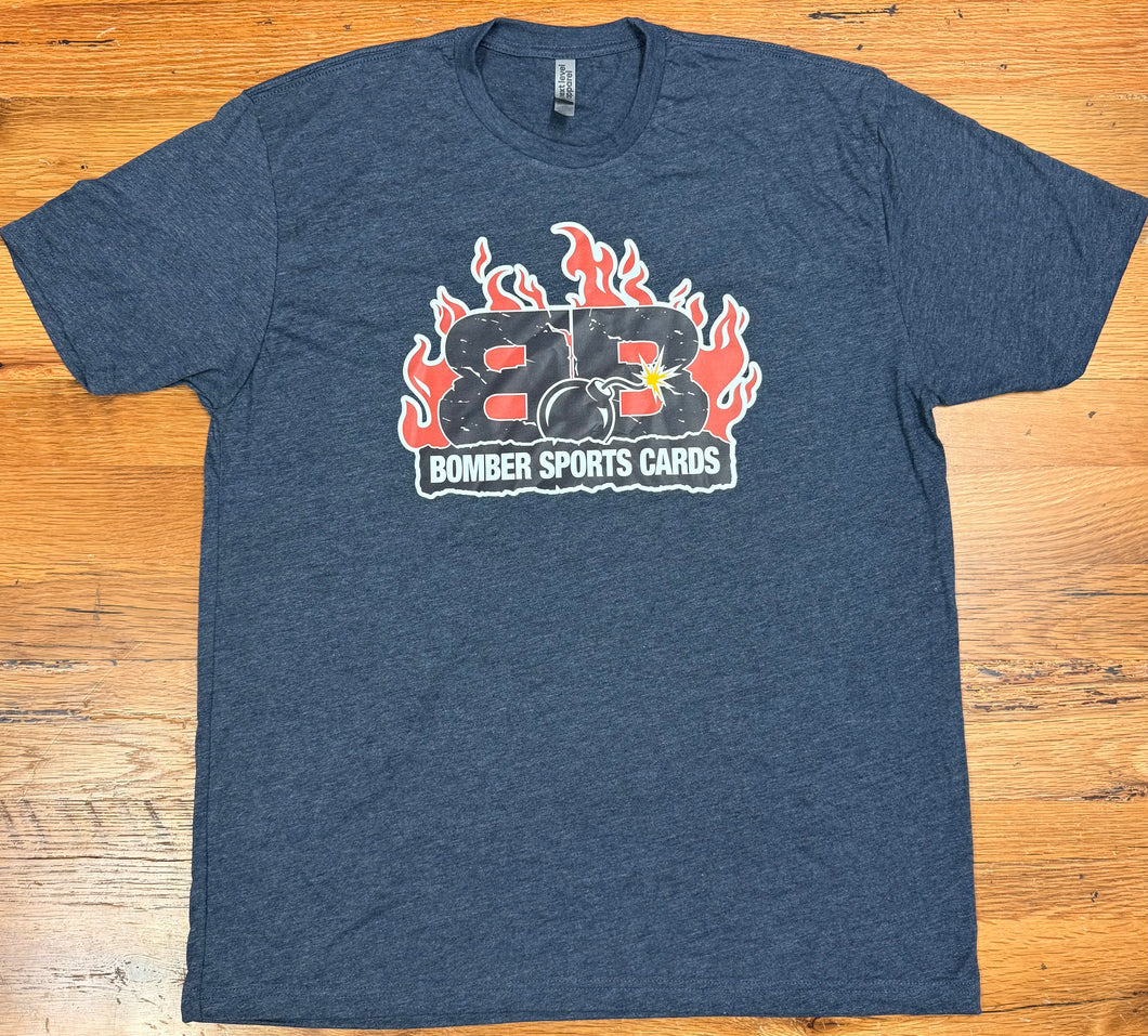 Vintage Navy Bomber Sports T-Shirt