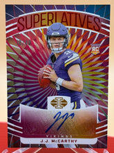 Load image into Gallery viewer, JJ McCarthy 2024 Illusions Superlatives Autographs /49 Rookie Card
