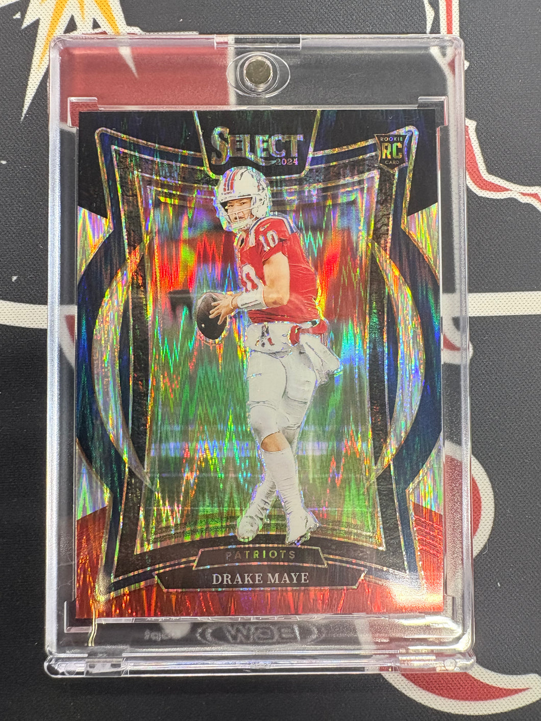 Drake Maye 2024 Select Black & Red Shock Rookie