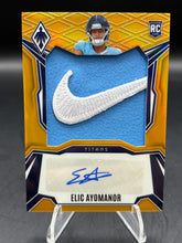 Load image into Gallery viewer, 2025 Panini Phoenix Elic Ayomanor RPS Rookie Patch Autographs Gold Prizm #/10
