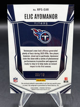 Load image into Gallery viewer, 2025 Panini Phoenix Elic Ayomanor RPS Rookie Patch Autographs Gold Prizm #/10

