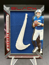 Load image into Gallery viewer, 2025 Panini Black #SIZ-RLD Riley Leonard Sizeable Rookie Memorabilia Ruby #/25
