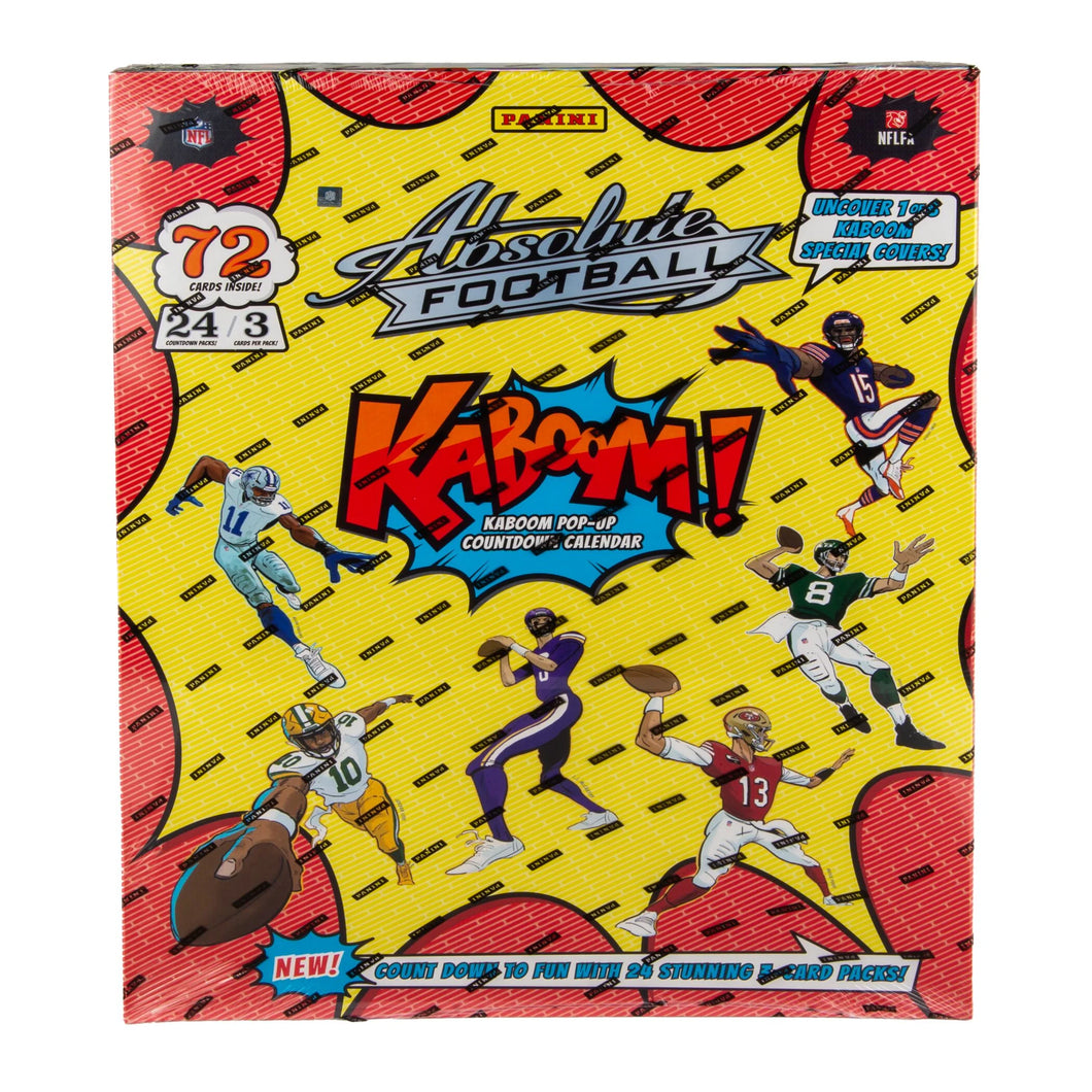 2024 Panini Absolute Football KABOOM! Countdown Calendar 8 Box Case
