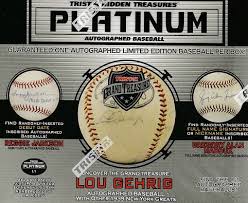 2019 Tristar Hidden Treasures Autographed Baseball Platinum Box