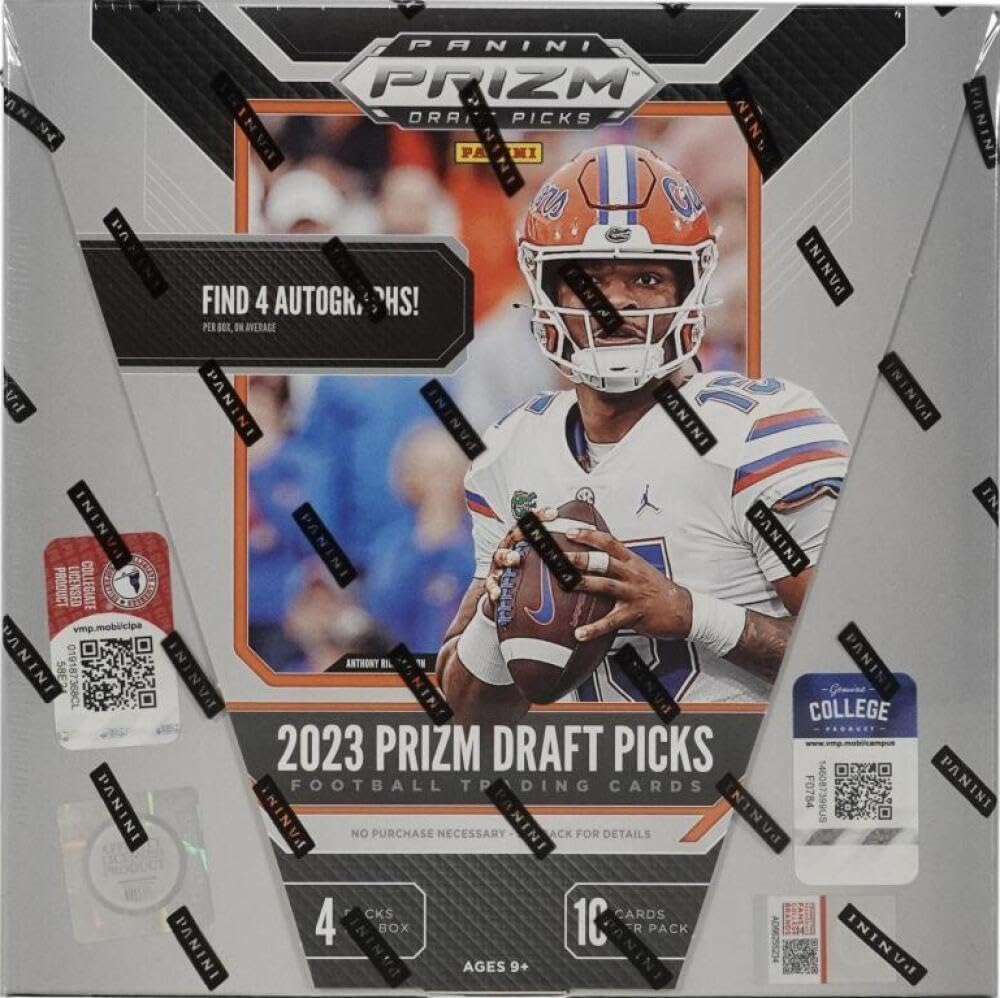 2023 Panini Prizm Collegiate Draft Picks Football Hobby 16 Box Case