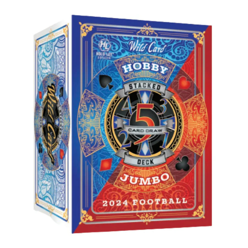 2024 Wild Card Five Card Draw Stacked Deck Football Hobby Jumbo Box