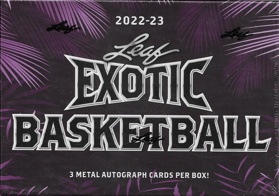 2022/23 Leaf Exotic Basketball Box