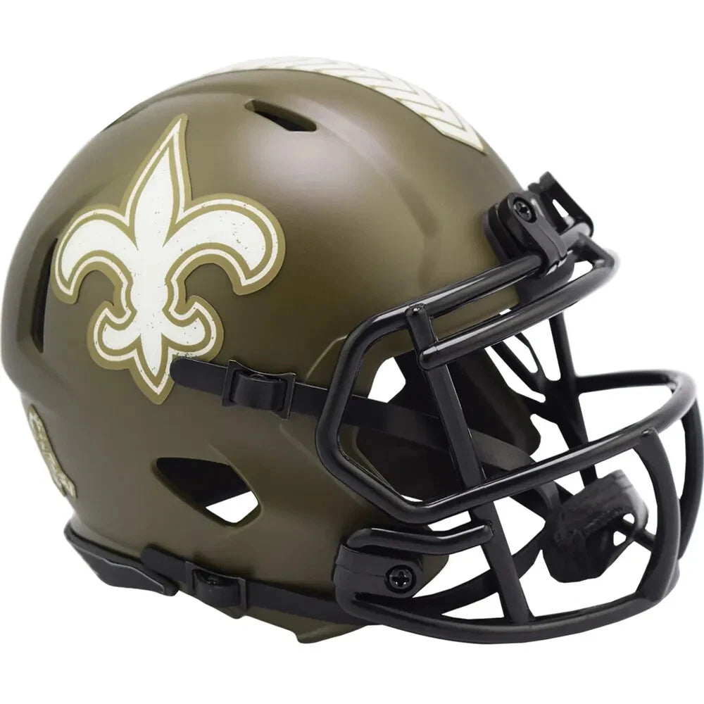 Riddell New Orleans Saints 2022 Salute to Service Mini Helmet