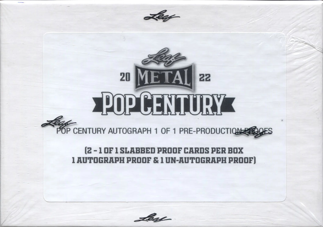 2022 Leaf Metal Pop Century 1/1 Pre-Production Proof Box