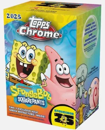 2025 Topps Chrome Spongebob Squarepants 25th Anniversary Blaster Box - PREORDER